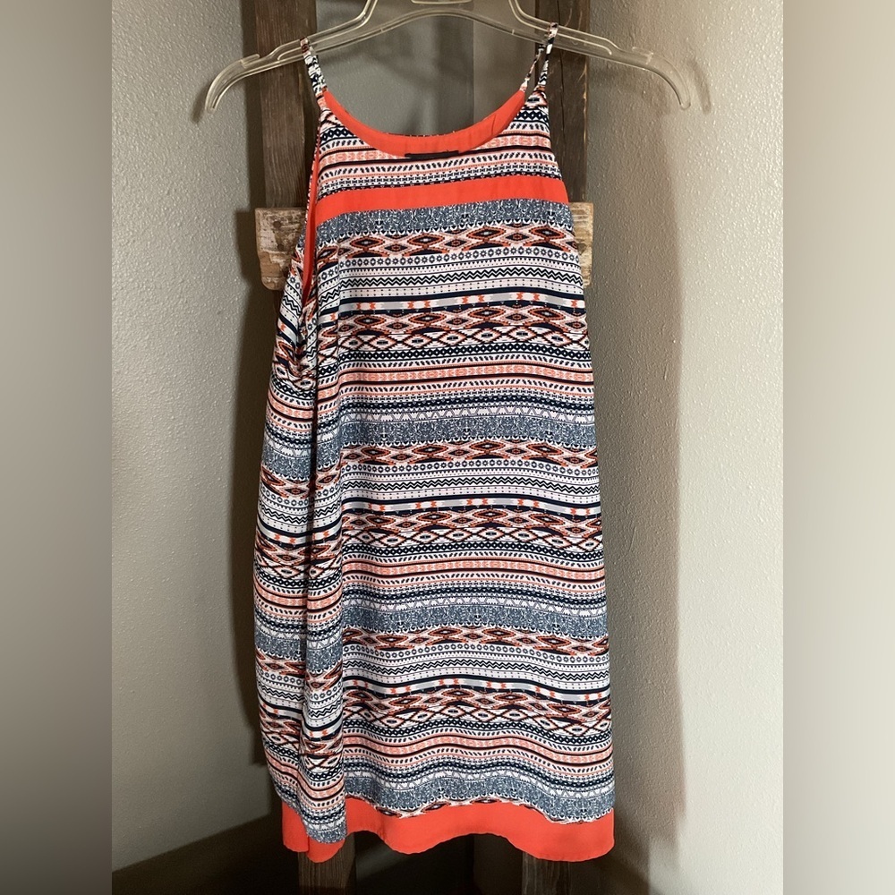 THML Tribal Print Spaghetti strap Dress. Size medium
